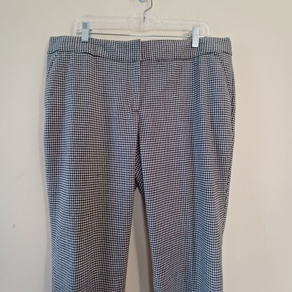 Talbots Ankle Pants Sz 16P Academia Office Preppy Houndstooth Tweed Hampshire - Picture 7 of 9